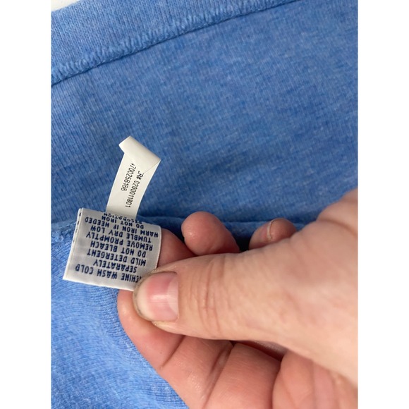 Polo Ralph Lauren Men's Blue Quarter Zip Light Blue Pullover Sweatshirt Size XL - Picture 10 of 13